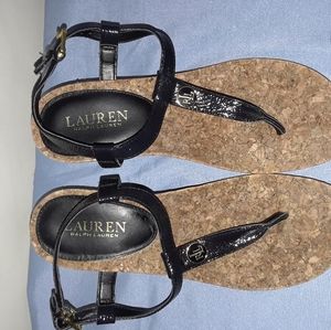 Ralph Lauren Reeta Cork Wedge Sandals